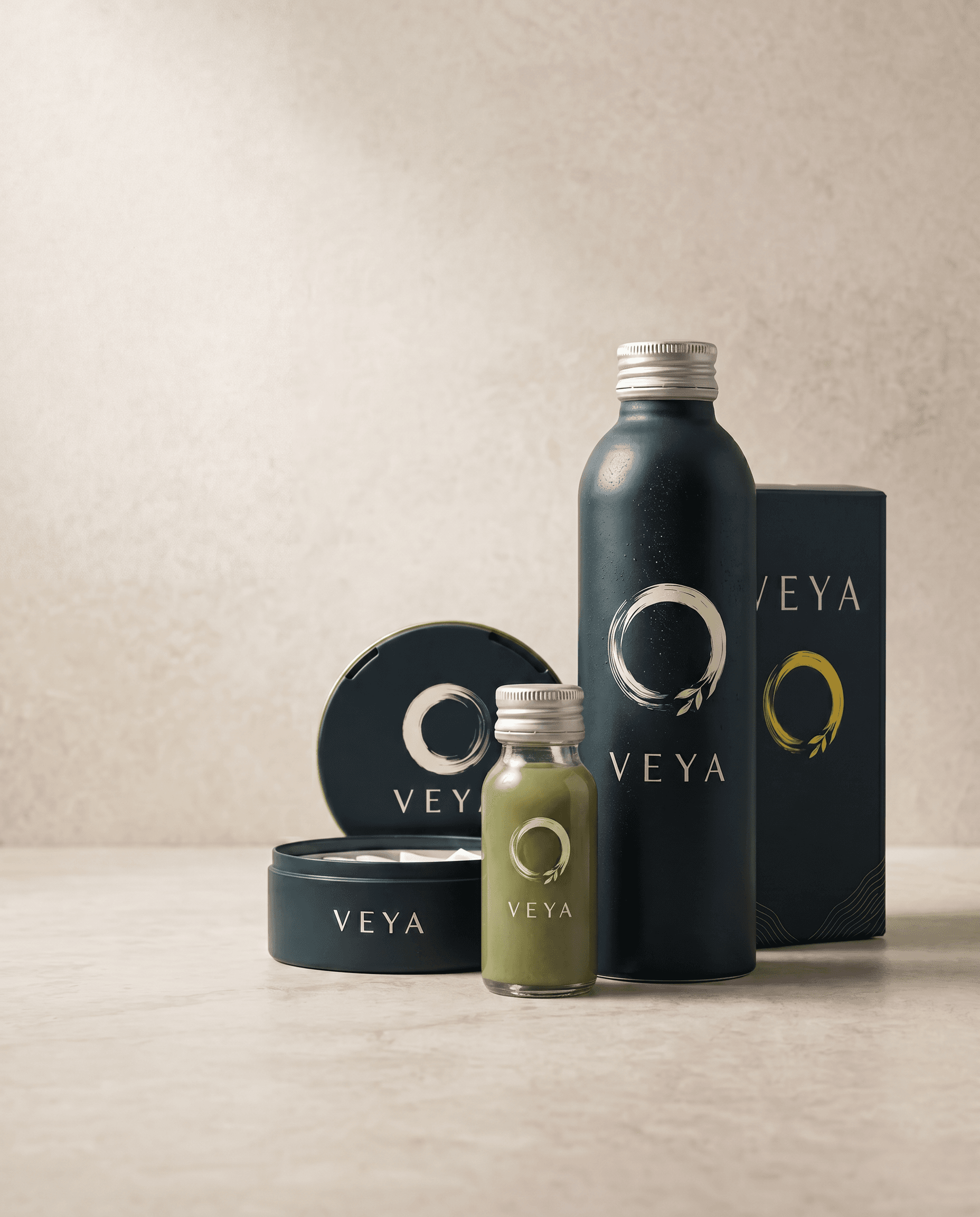 VEYA bottle — matcha functional beverage